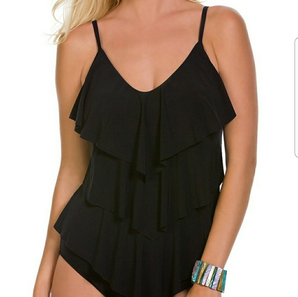 Tropical Escape Other - NWT Two piece black tankini